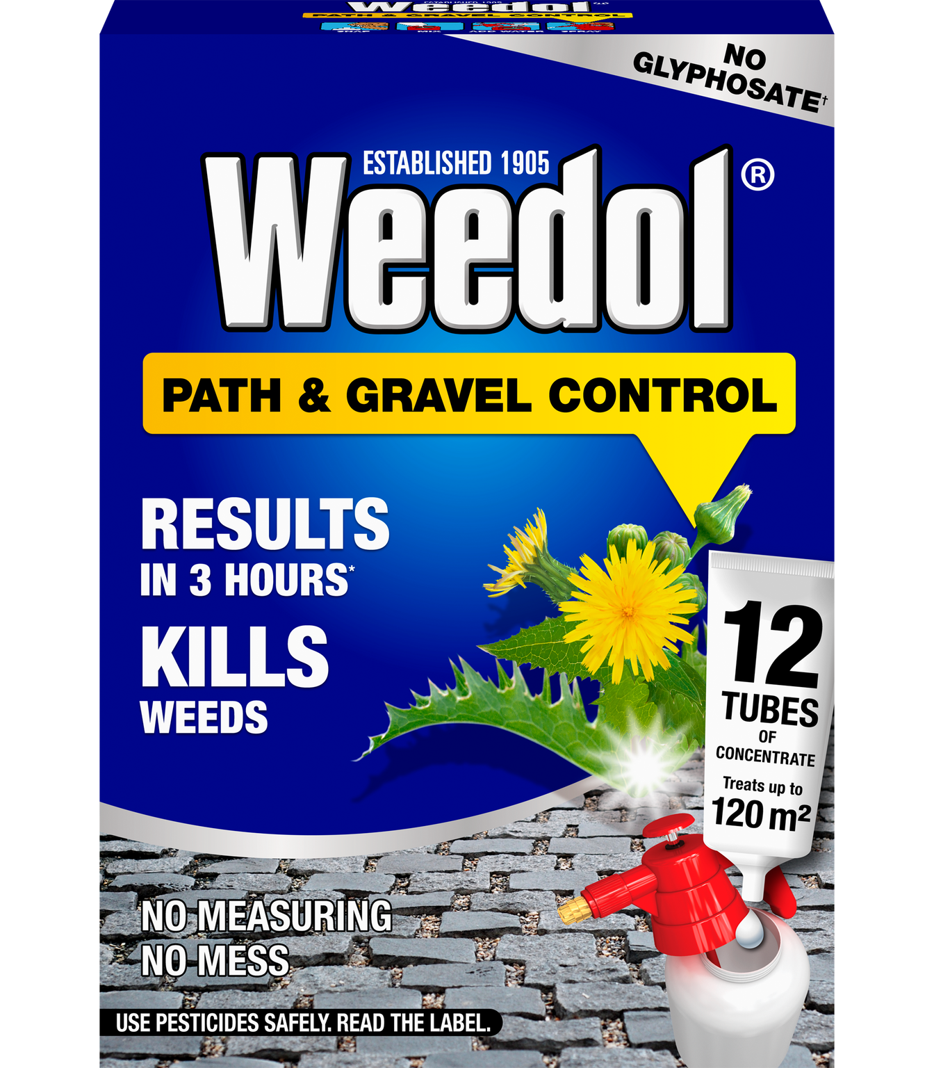 Weedol Path & Gravel Weedkiller Concentrate 12 Tubes Glyphosate Free