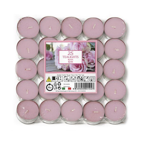 Prices-Aladino-Scented-Tealights-Pack-of-25-Rose