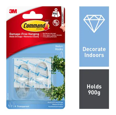 Command™-Medium-Clear-Hooks-with-Clear-Strips-17091CL