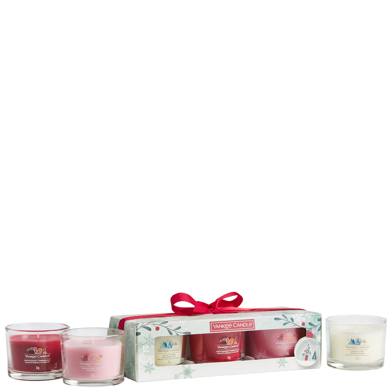 Yankee Candle Christmas 3 Filled Votive Gift Set