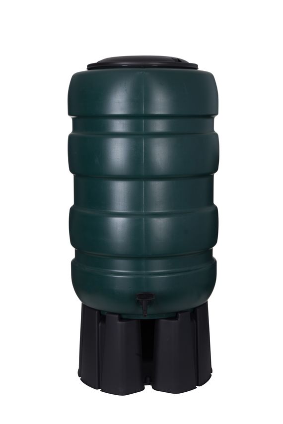 Whitefurze-230L-Water-Butt-Green