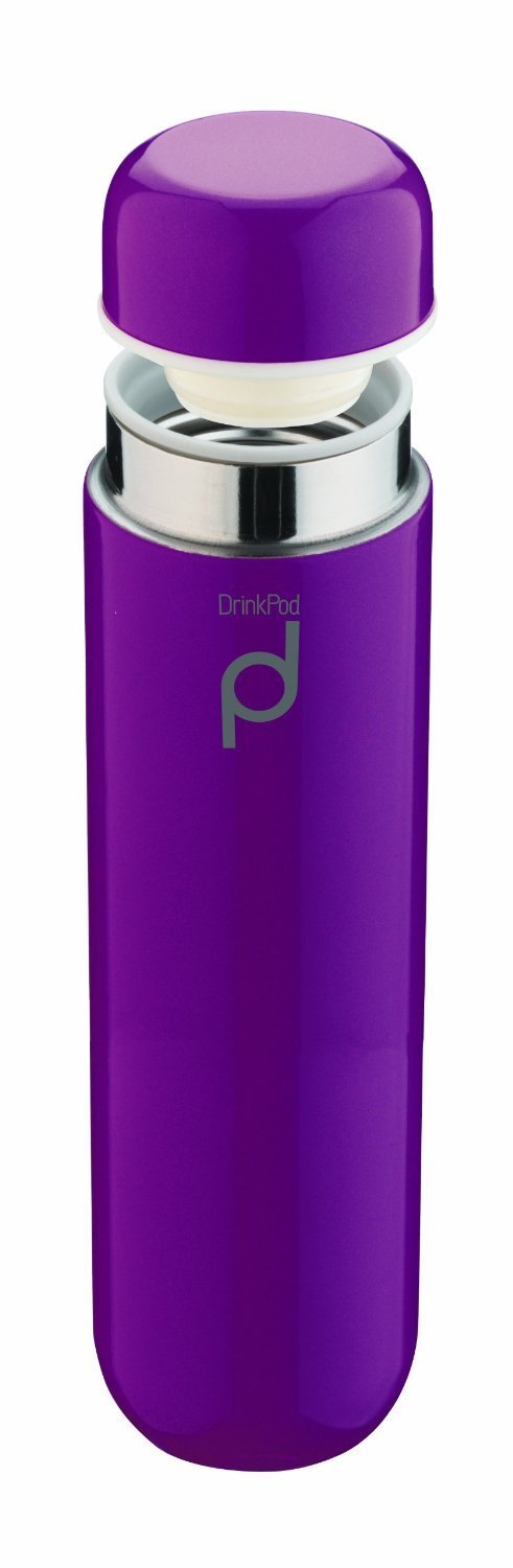 Grunwerg-300ml-Drinkpod-Stainless-Steel-Vacuum-Flask-Berry-Purple