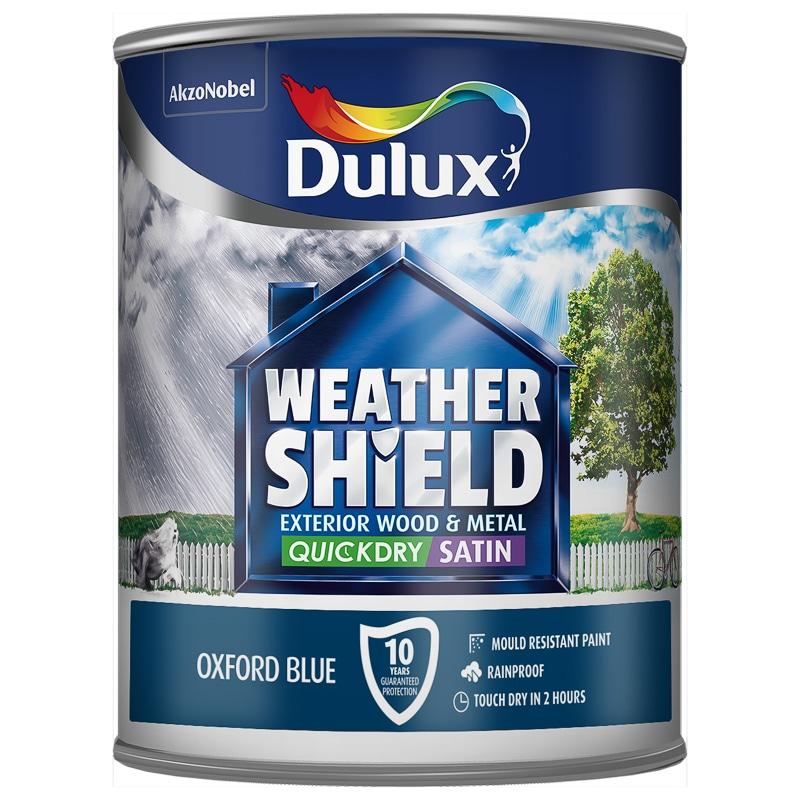 DULUX-WEATHER-SHIELD-MULTI-SURFACE QUICK-DRY-SATIN-PAINT-750-ML-Oxford-Blue