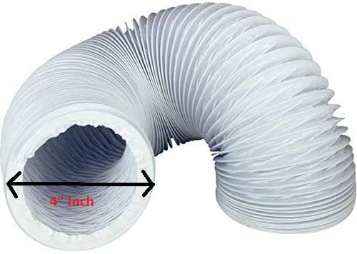 Replacement Universal Tumble Dryer Vent Hose | Extra Strong | 4" Inch x 2 M Metres | Exhaust Pipe Hose Spares