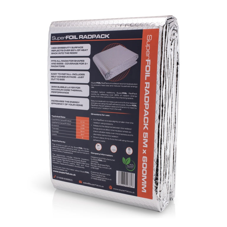 Superfoil Radiator Insulation Foil 5m x 60cm