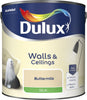 Dulux Silk Emulsion Paint For Walls And Ceilings - Buttermilk 2.5L Garden & Diy  Home Improvements  