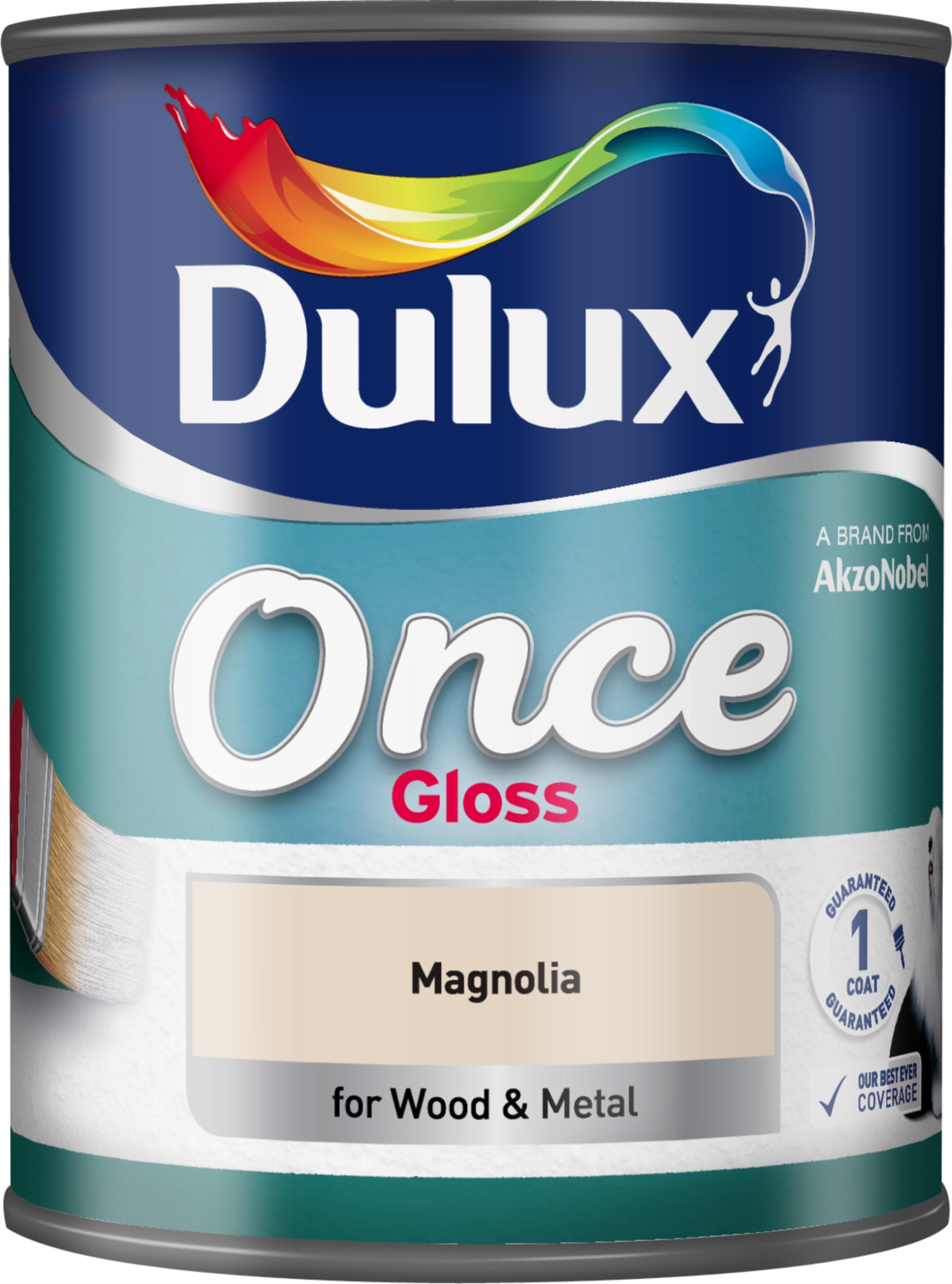 Dulux-Once-Gloss-Paint-For-Wood-And-Metal-Magnolia-750ml