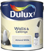 Dulux Matt Emulsion Paint For Walls And Ceilings - Almond White 2.5L Garden & Diy  Home Improvements