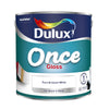 Dulux Once Gloss Paint For Wood And Metal - Pure Brilliant White 2.5L Garden & Diy Home Improvements