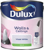 Dulux Silk Emulsion Paint For Walls And Ceilings - Violet White 2.5L Garden & Diy Home Improvements