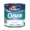 Dulux Once Satinwood Paint For Wood And Metal - Pure Brilliant White 2.5L Garden & Diy Home