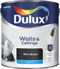 Dulux Matt Emulsion Paint For Walls And Ceilings - Rich Black 2.5L Garden & Diy  Home Improvements  