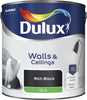 Dulux Silk Emulsion Paint For Walls And Ceilings - Rich Black 2.5L Garden & Diy  Home Improvements  