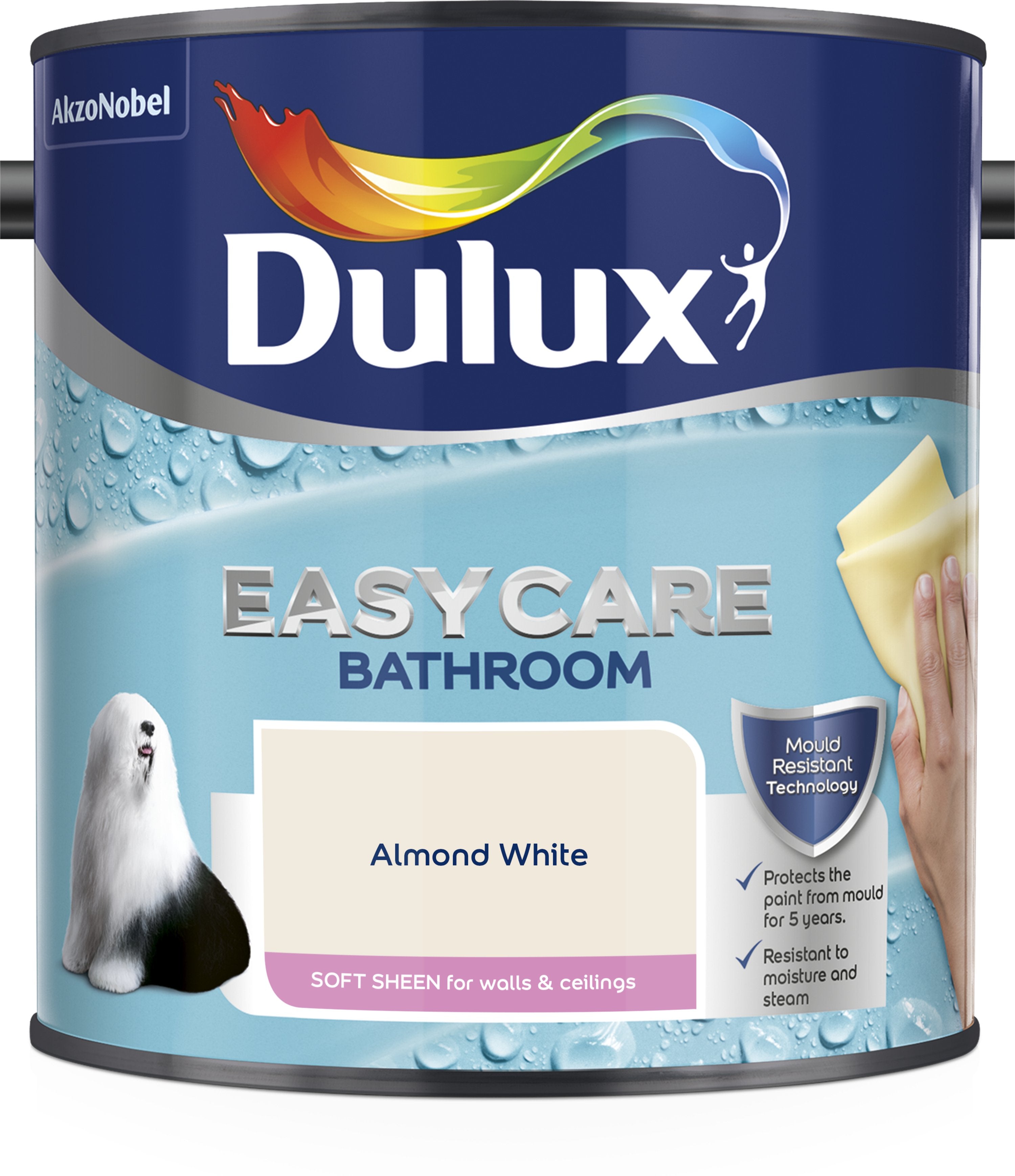 Dulux-Easycare-Bathroom-Soft-Sheen-Emulsion-Paint For-Walls-And-Ceilings-Almond-White-2.5L