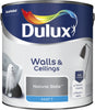 Dulux Matt Emulsion Paint For Walls And Ceilings - Natural Slate 2.5L Garden & Diy  Home