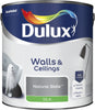 Dulux Silk Emulsion Paint For Walls And Ceilings - Natural Slate 2.5L Garden & Diy  Home