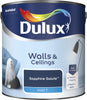 Dulux Matt Emulsion Paint For Walls And Ceilings - Sapphire Salute 2.5L Garden & Diy  Home