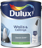 Dulux Silk Emulsion Paint For Walls And Ceilings - Denim Drift 2.5L Garden & Diy  Home Improvements