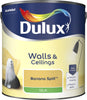 Dulux Silk Emulsion Paint For Walls And Ceilings - Banana Split 2.5L Garden & Diy  Home Improvements
