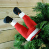 Bendy Santa Legs Christmas Tree Decoration - Medium 35cm