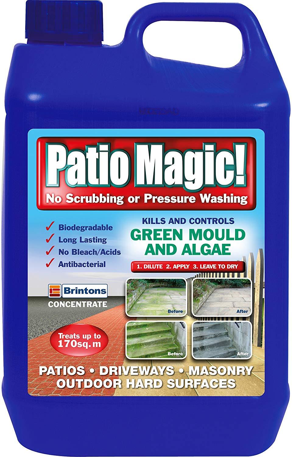 Patio Magic Concentrate For Patios Paths & Driveways 5L Garden Diy Gardening Plantfood Weedkiller