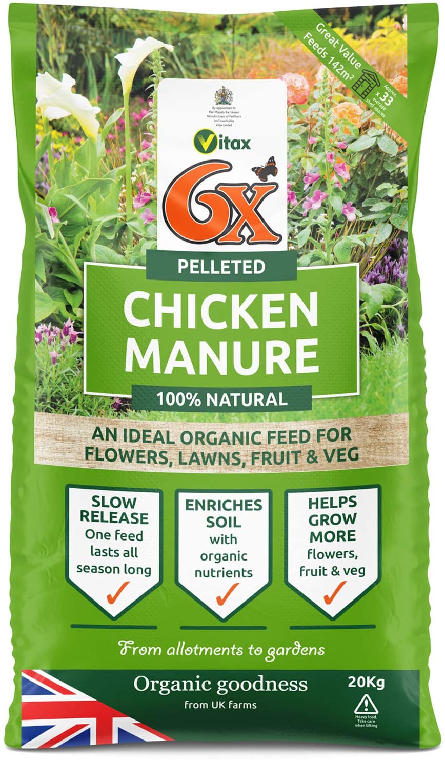 Vitax-6X-Pelleted-Chicken-Poultry-Manure-20kg-Bag