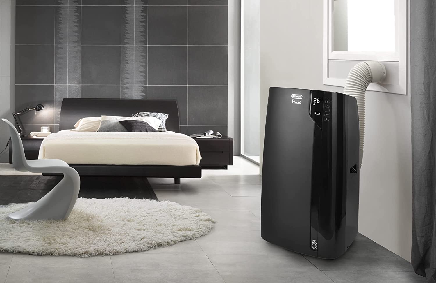 De'Longhi Pinguino PACEX120 Silent | Portable Air Conditioner with Real Feel Technology
