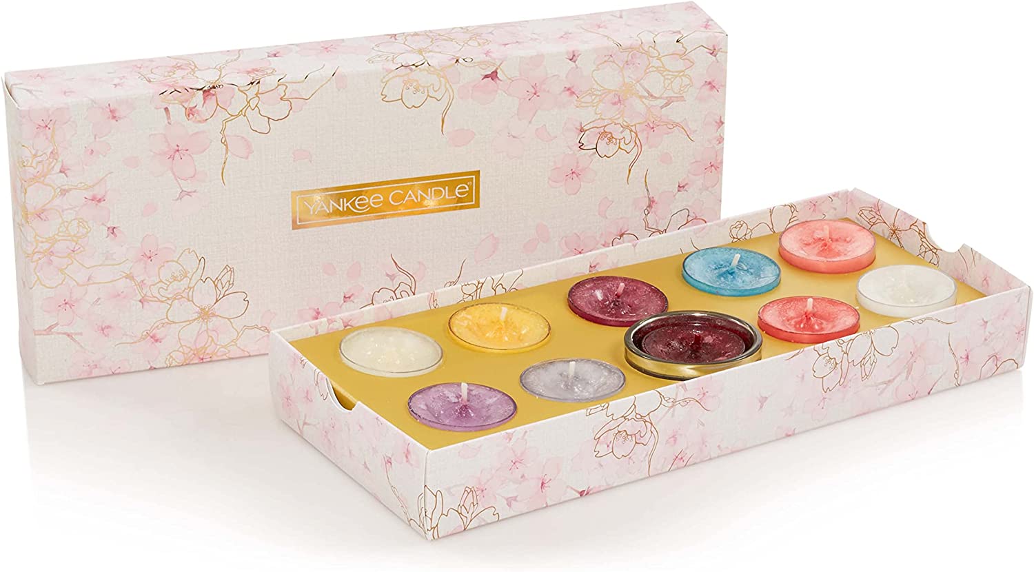Yankee Candle Sakura Blossom Festival 10 Tea Lights 1 Holder Gift Set