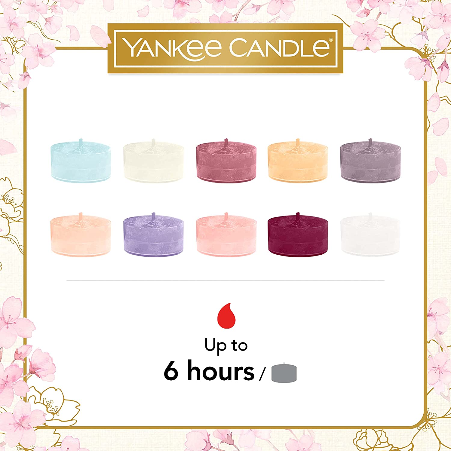 Yankee Candle Sakura Blossom Festival 10 Tea Lights 1 Holder Gift Set