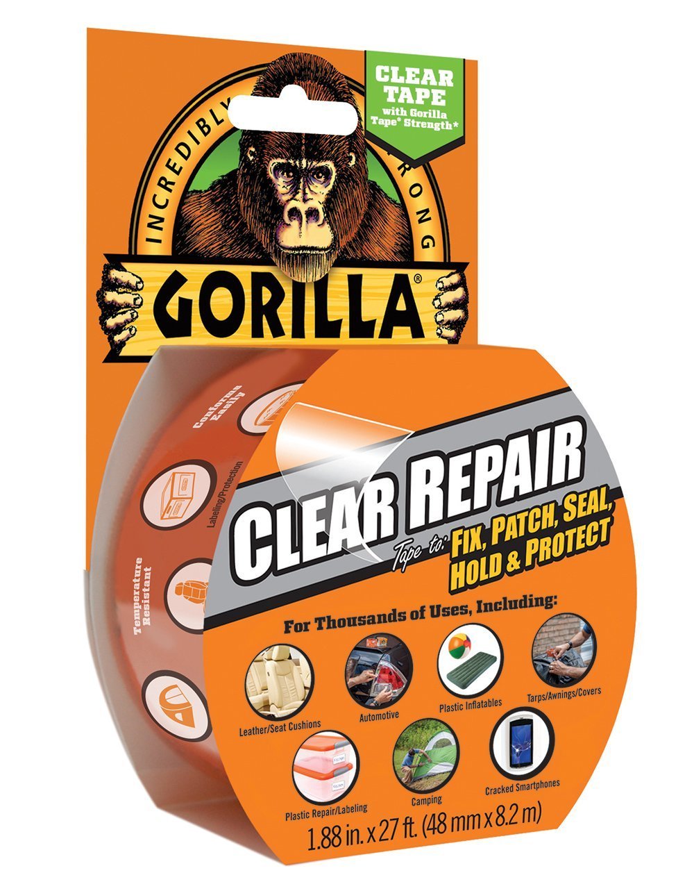 Gorilla Repair Tape 8.2M With Gloss Finish Clear Garden & Diy Home Improvements Shop By Brand Glue