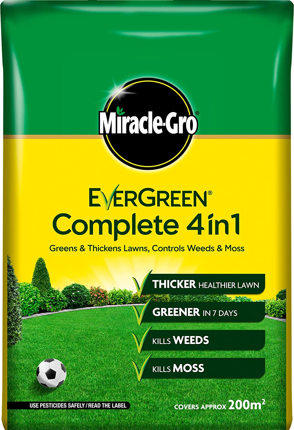 Miracle-Gro Complete 4-in-1 Lawn Food 200 m2 7 kg Lawn Food Weed & Moss Control