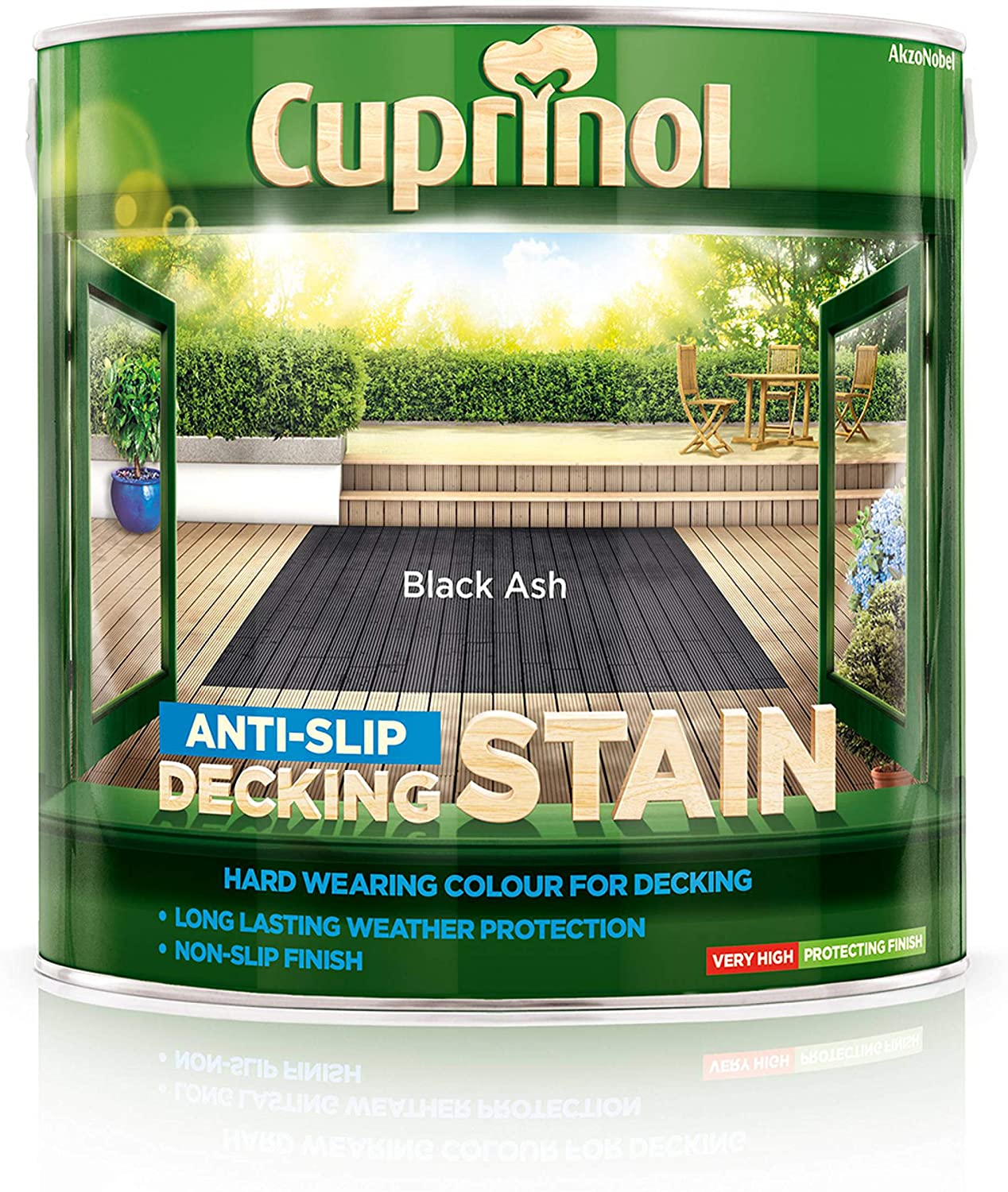 Cuprinol Anti Slip Decking Stain - Black Ash 2.5L Garden & Diy Home Improvements Painting Decorating