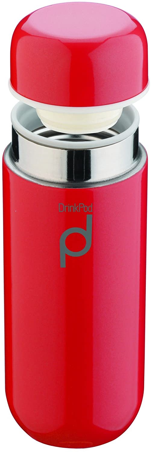 Grunwerg-200ml-Drinkpod-Stainless-Steel-Vacuum-Flask-Red