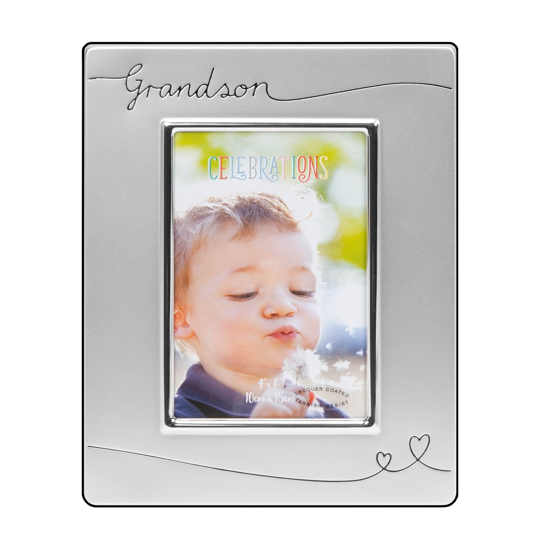 Juliana-Grandson-Silver-Plated-Two-Tone-Photo-Frame