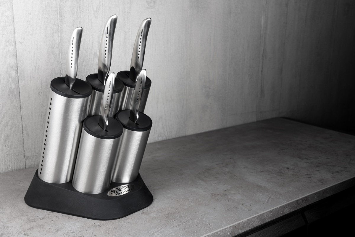 Global SAI2020/6B Sai Engine 6 Piece Knife Block Set Ample
