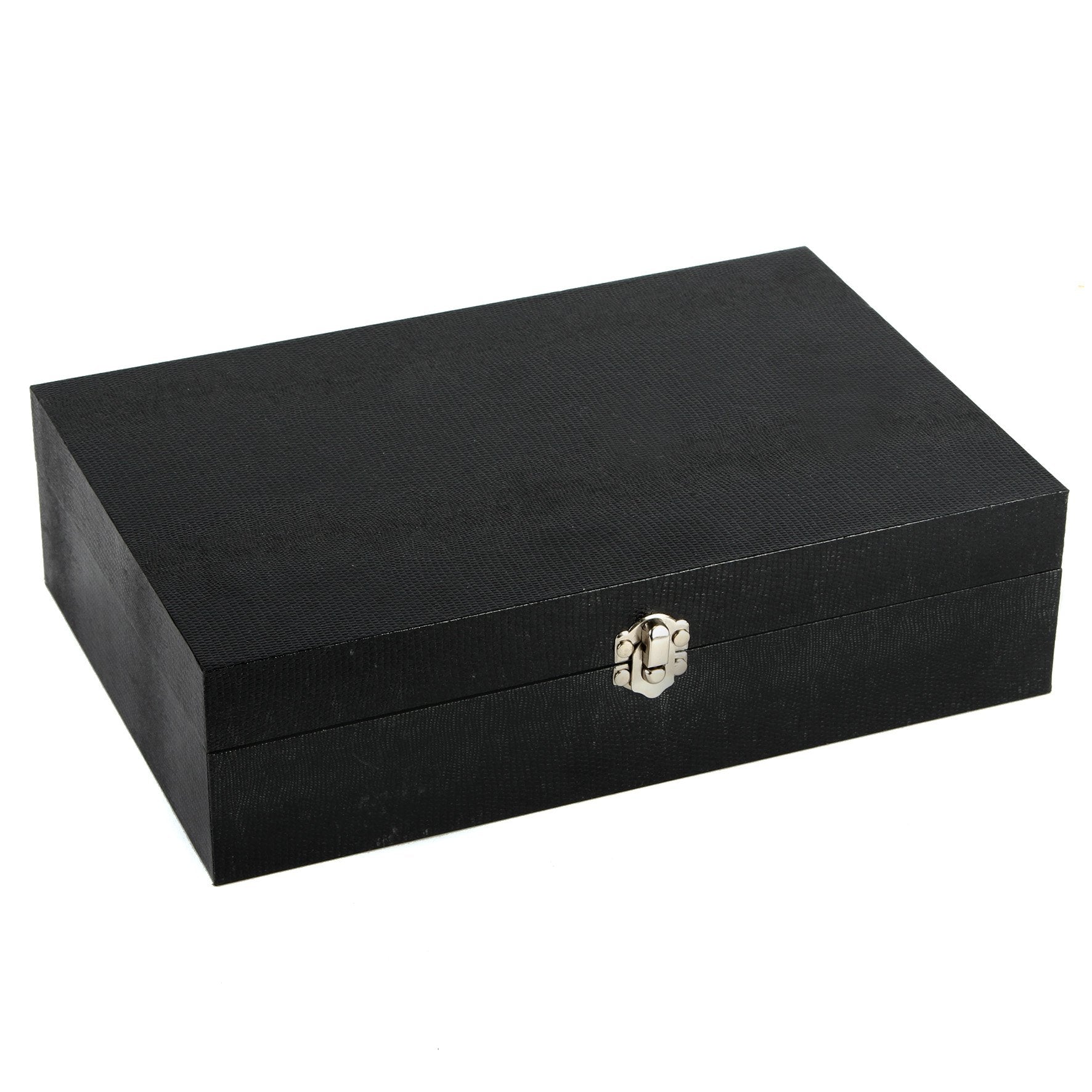 Harvey-Makin-Gents-Black-Textured-Design-Leather-12-Compartment-Watch-Case-Storage-Box