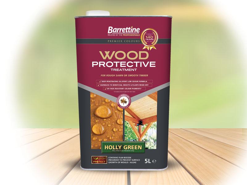 Barrettine-Wood-Protective-treatment-Holly-Green-5L