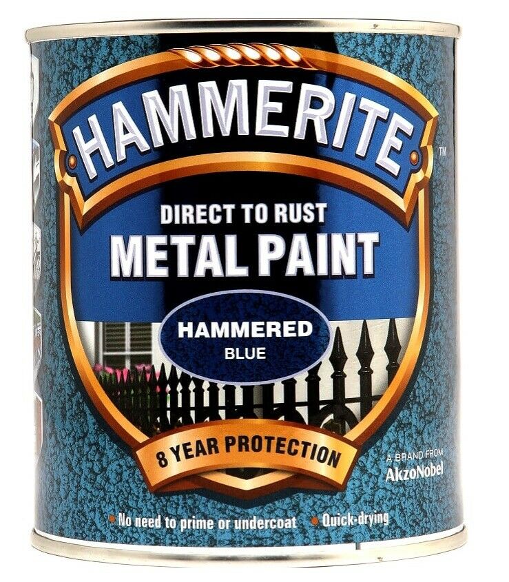 Hammerite-Metal-Paint-Hammered-750ml -Blue