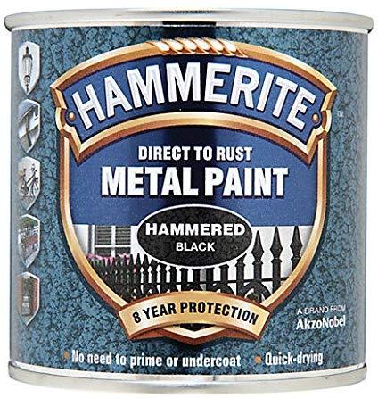 Hammerite-250ml-Metal-Paint-Hammered-Black