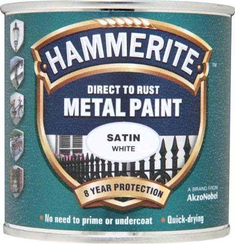 Hammerite-Metal-Paint-250ml-Satin-White