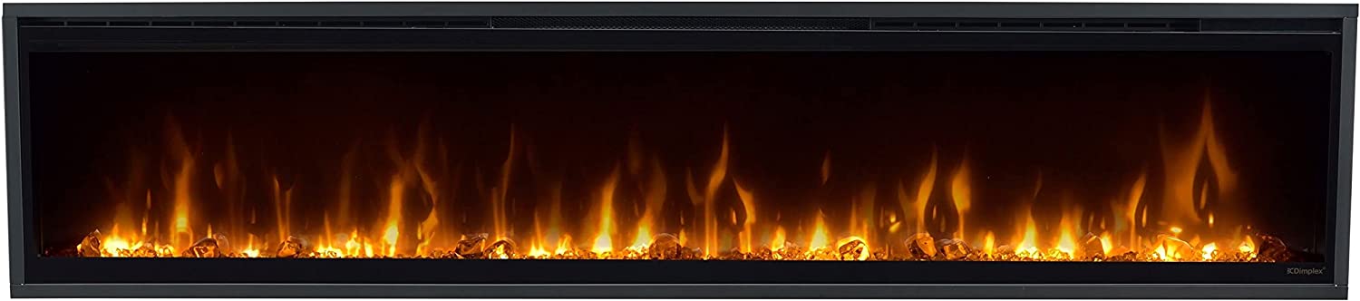 Dimplex Ignite XL 74" Indoor Wall-Mountable Fireplace Electric Black 1800w
