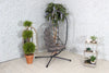 Royalcraft Grey Relaxer Hanging Egg Pod Chair