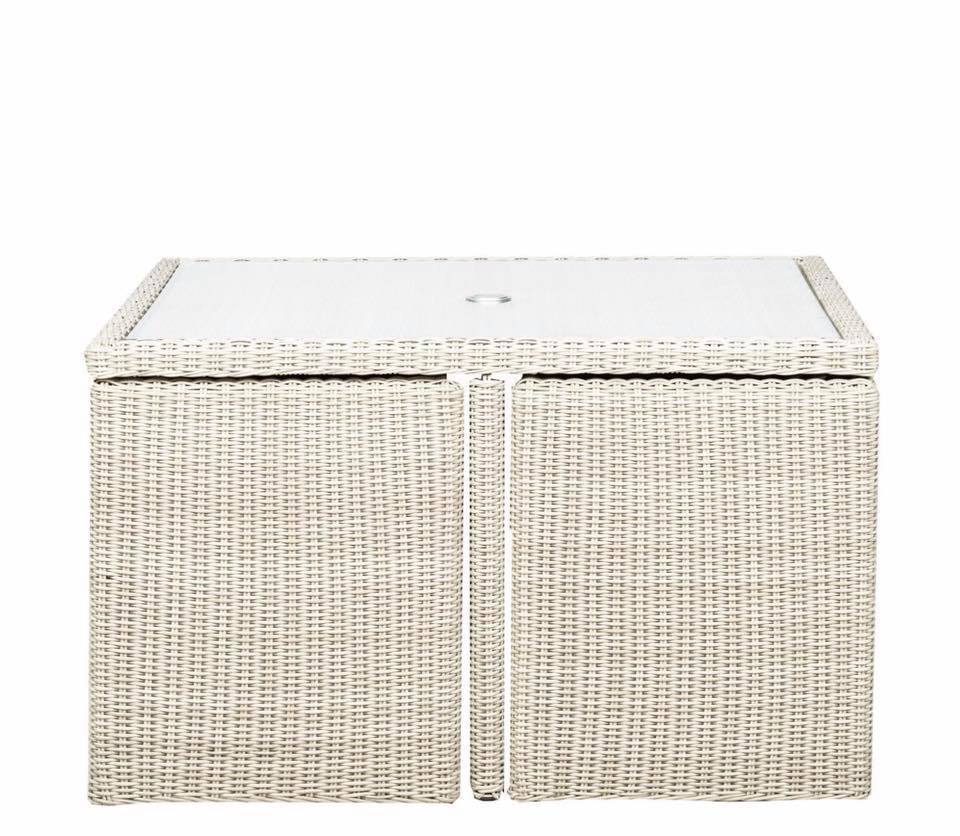 Royalcraft Seychelles Deluxe Cube Set 4 Chairs Stools & Table Garden Diy Outdoor Furniture