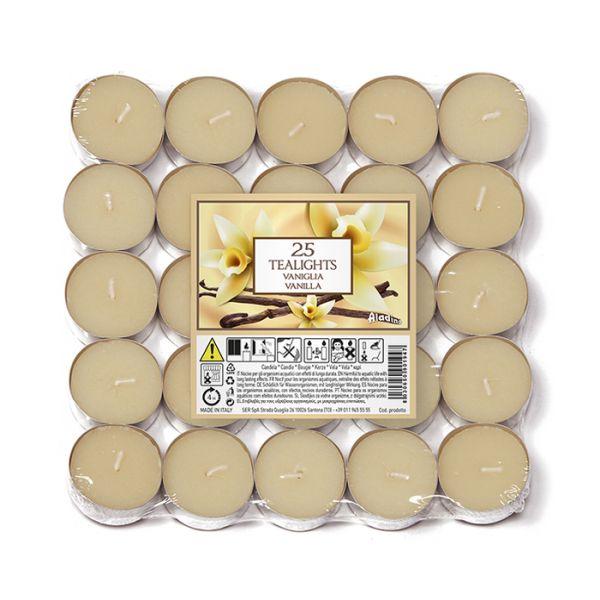 Prices-Aladino-Scented-Tealights-Pack-of-25-Vanilla
