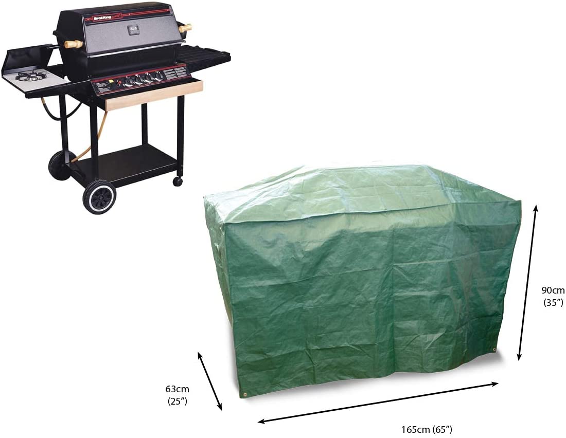 Bosmere Protector Bbq Cover Reversible Green / Black 165(L) X 63(W) 90(D)Cm