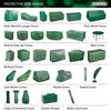 Bosmere Protector Bbq Cover Reversible Green / Black 165(L) X 63(W) 90(D)Cm