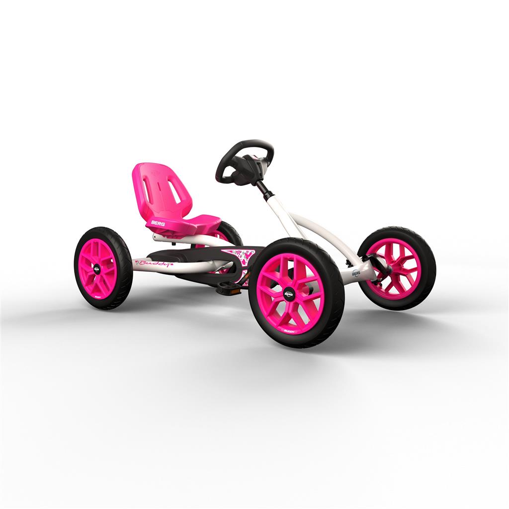 BERG Buddy White & Pink Go-Kart