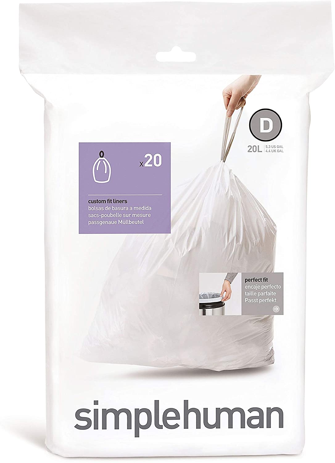 Simplehuman-Code-D-Pack-of-20-Custom-Fit-Bin-Liners