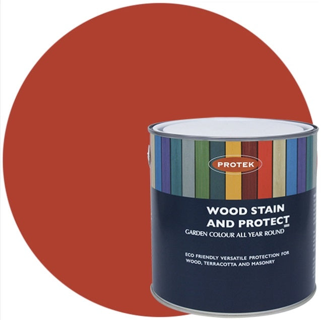Protek Wood Stain & Protect 2.5L Fire Engine Red