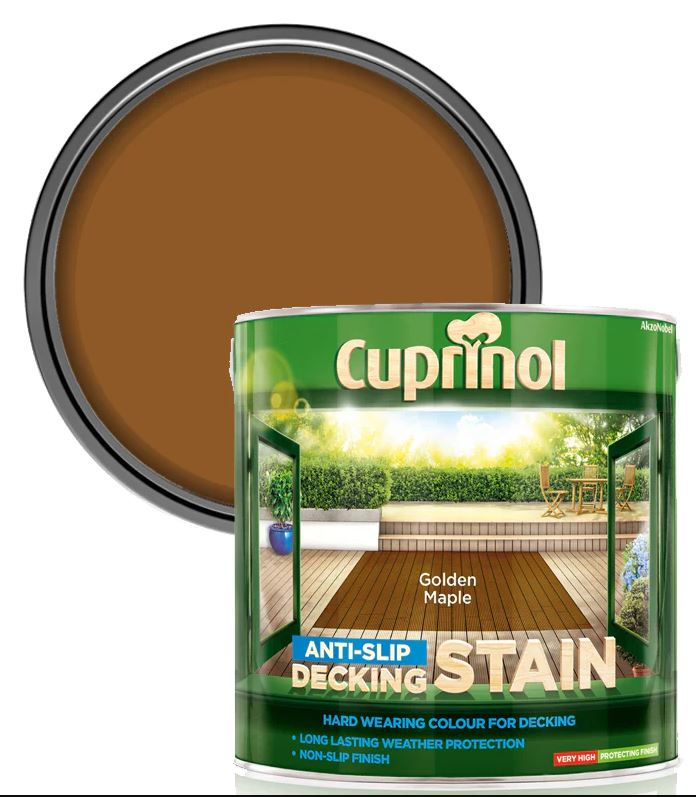 Cuprinol Anti Slip Decking Stain - Golden Maple 2.5L